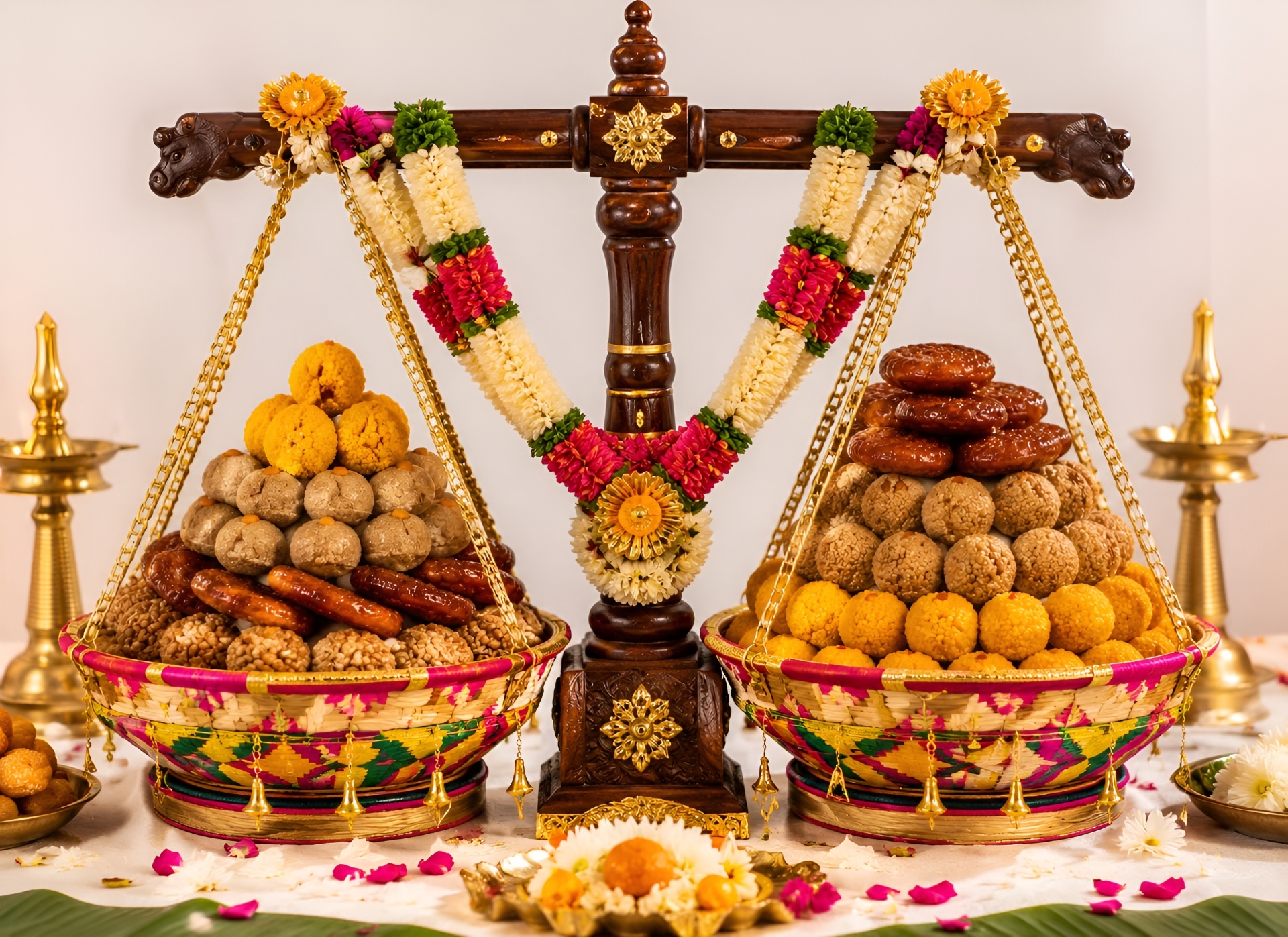 Traditional Saare Kavillu — decorative carrier of festive sweets